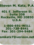 Steven M Katz, experienced Business, Estate Planning attorney in Rockville, MD with 0 reviews