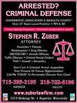 Stephen Robert Zuber, experienced Criminal Defense attorney in Superior, WI with 0 reviews