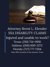 Brent Lee Klender, experienced Government, Social Security & Disability attorney in San Antonio, TX with 2 reviews